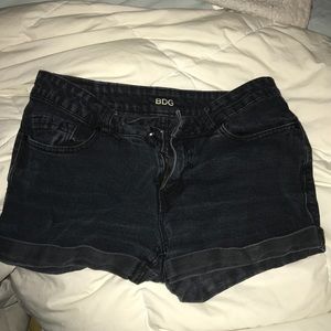 BDG Black Shorts Mid Rise